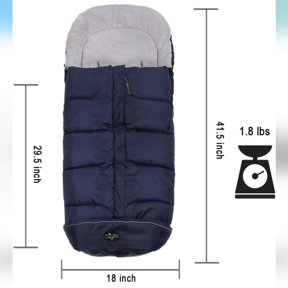 CozyMe Stroller Footmuff, Insulated Stroller Blanket/ Seat Cover